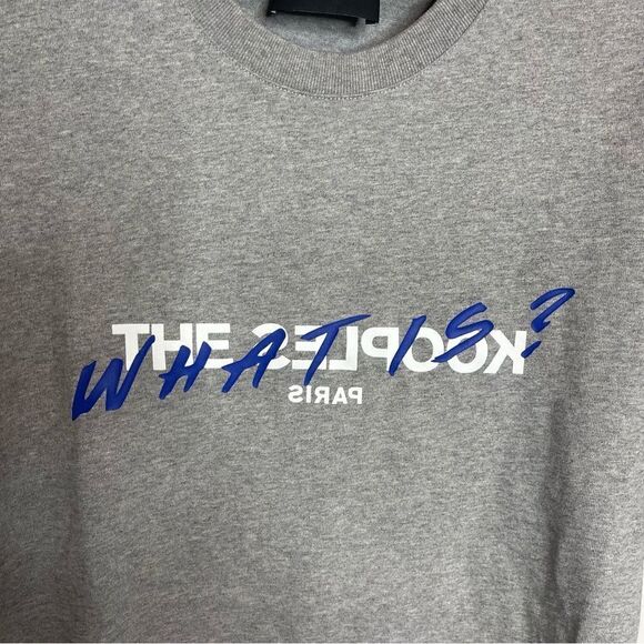 Flecked gray cotton T-shirt What is motif | The Kooples Small NWT - Picture 4 of 7